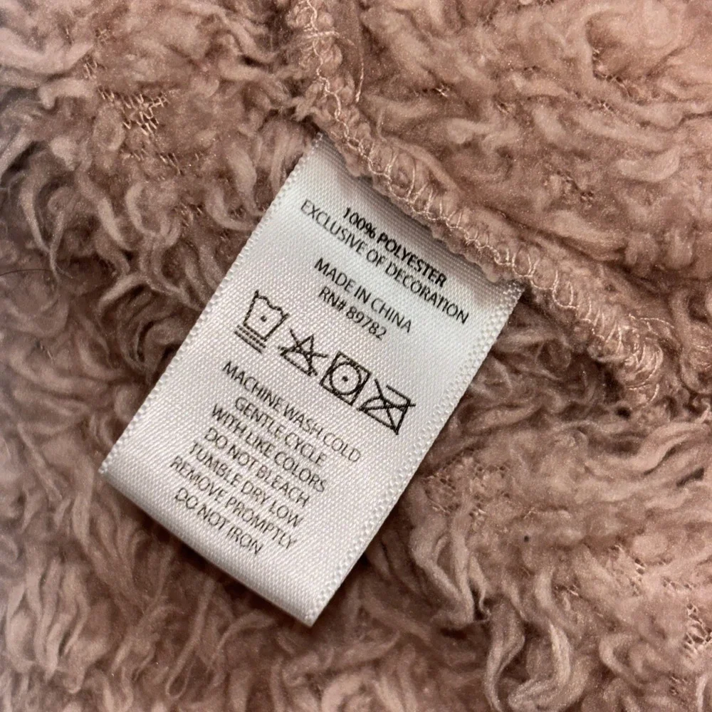 N by Natori Pale Pink Blush Robe‎ Women’s L/XL Belted Short Pockets Comfy